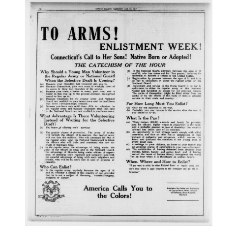 To Arms! Enlistment Week!