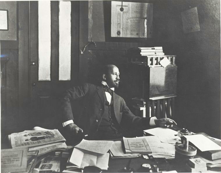 W. E. B. Dubois in the office of The Crisis